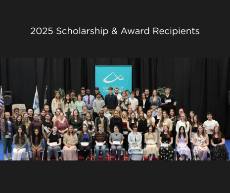 Image shows group of scholarship and award recipients for 2025.
