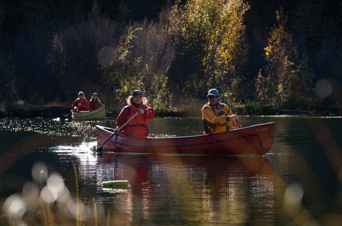 ATBO students canoeing in the Autumn.