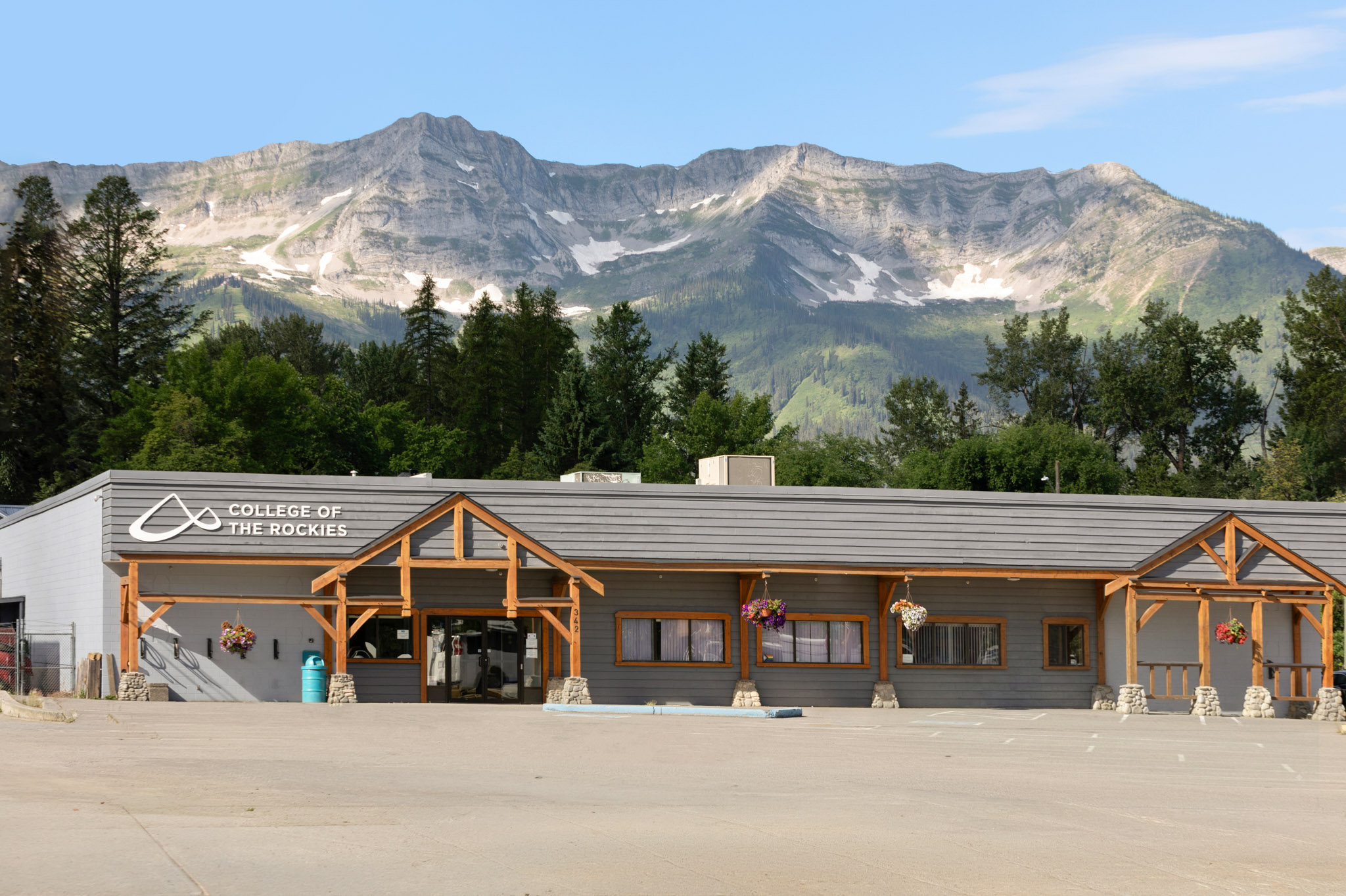 Exterior shot of Fernie, BC Campus COTR