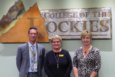 Image of new College Board Chair Wilda Schab, Vice Chair Krys Sikora and Board member Darryl Hyde