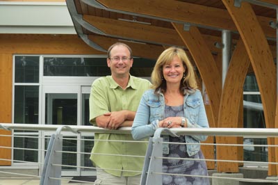 Image shows College of the Rockies Director Jason Colombo and Director of Student Affairs Doris Silva