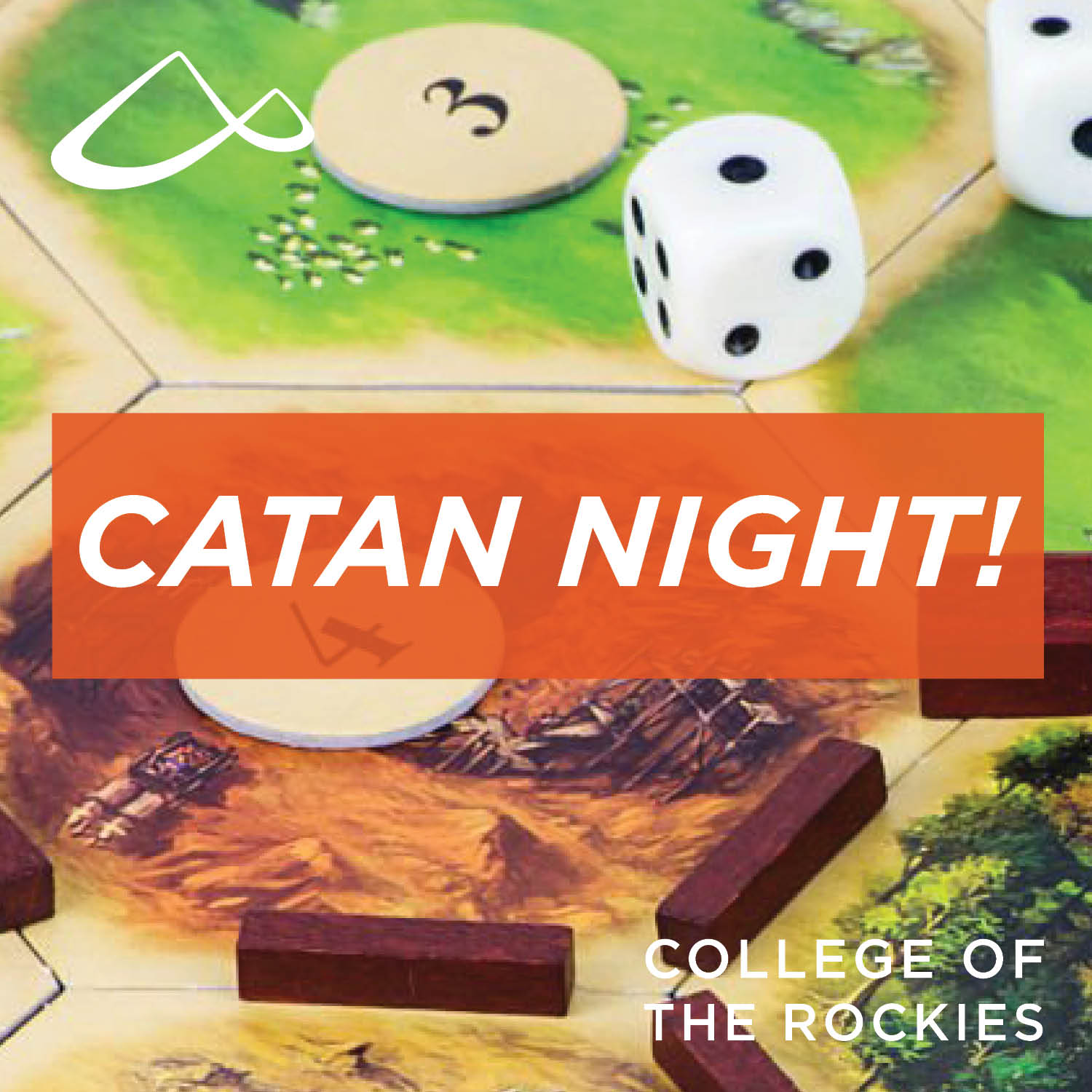 Infographic promoting Catan Night