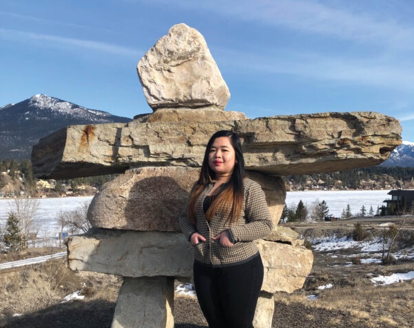 A female Hospitality Management Student at College of the Rockies.