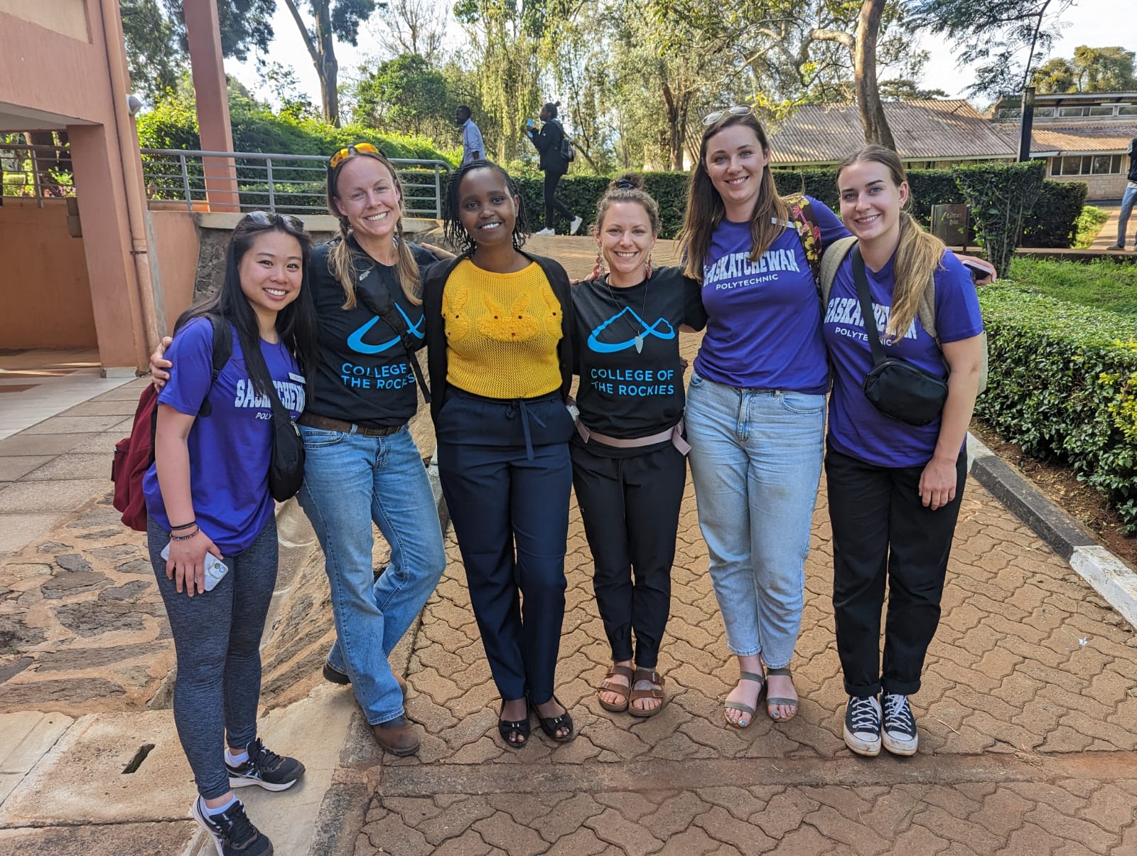 Group of Nursing students from College of the Rockies, Saskatchewan Polytechnic and Dedan Kimathi University of Technology