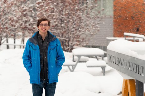 Image of Luke Anderson standing outside in snowy weather.