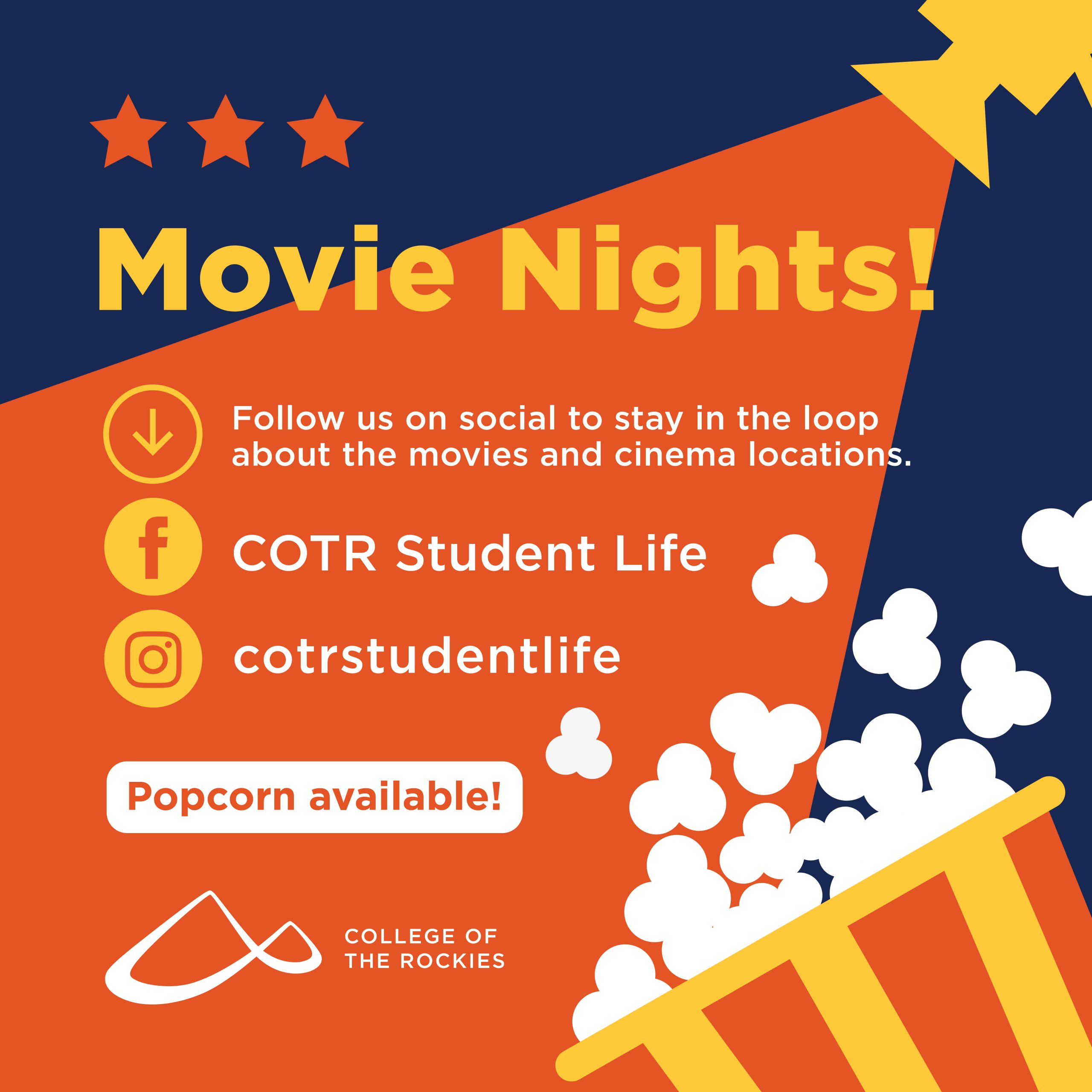 Infographic promoting Movie Night