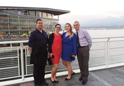 Image of the four Tourism and Recreation Management students who won the LinkBC Student Case Competition.