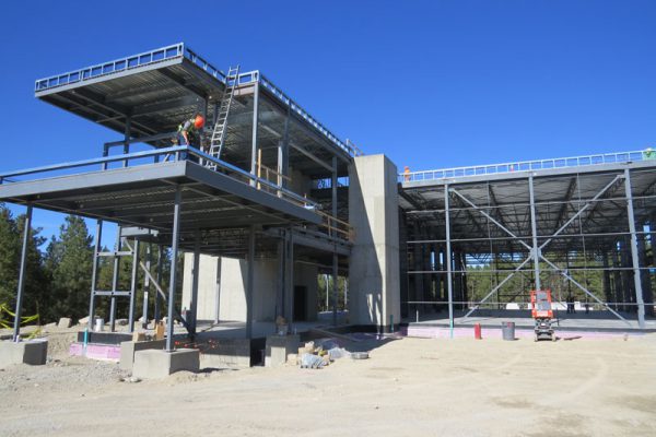 Image of trades facility in construction.