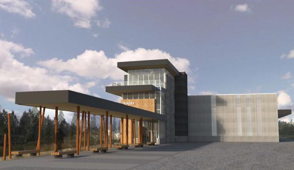 Image of proposed trades training facility appearance