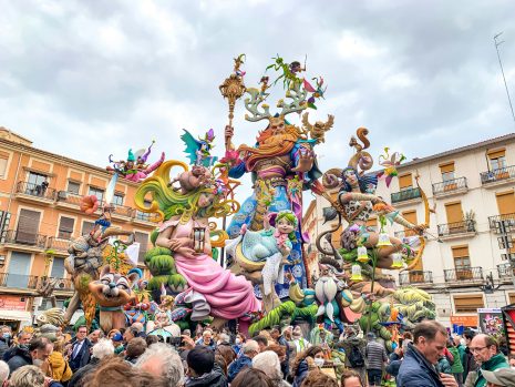 Image of a fallas at the Spanish celebration Las Fallas